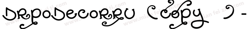 DrPoDecorRu (COPY 1)字体转换